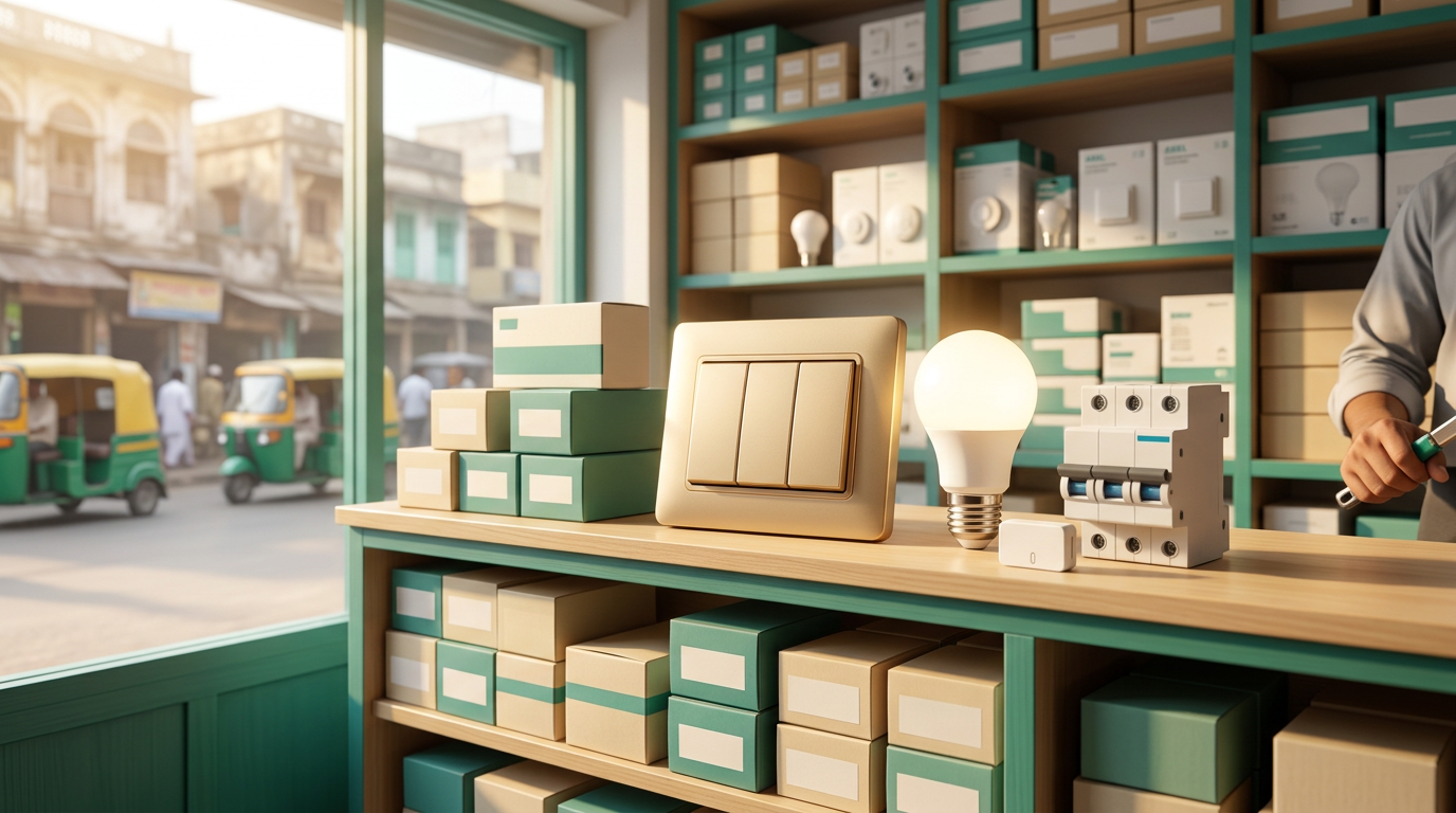 Illustration of the AKIJ Electricals authorized distributor network