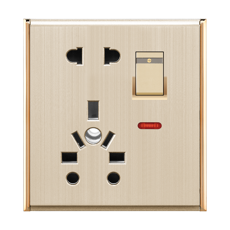 Akij Aura Combination Socket With Switch 13A - FGACSS00015