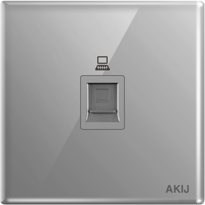 Akij Divine Data Socket cat 6 -Grey - FDGDS691915