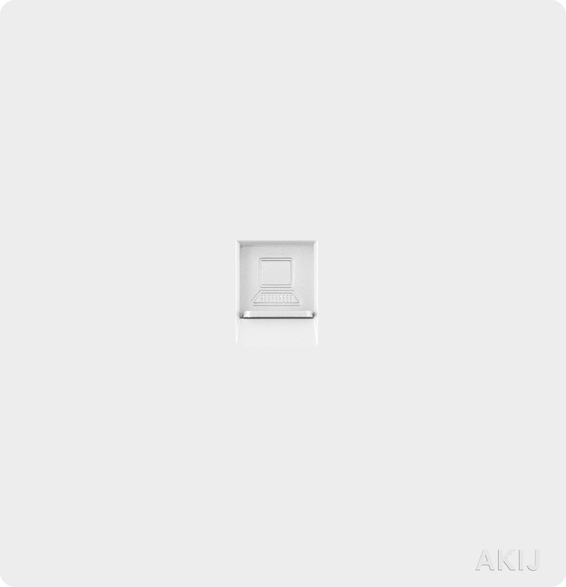 Akij Roma Data Socket -White - FRDATS10987