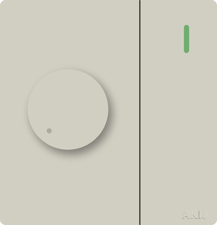 Akij Roma Fan Dimmer With 2 Way Switch -Golden - FRFD2W10958