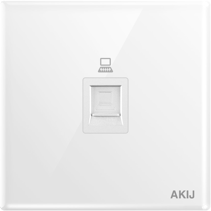 Akij Divine Data Socket cat 6 -White - FDWDS691893