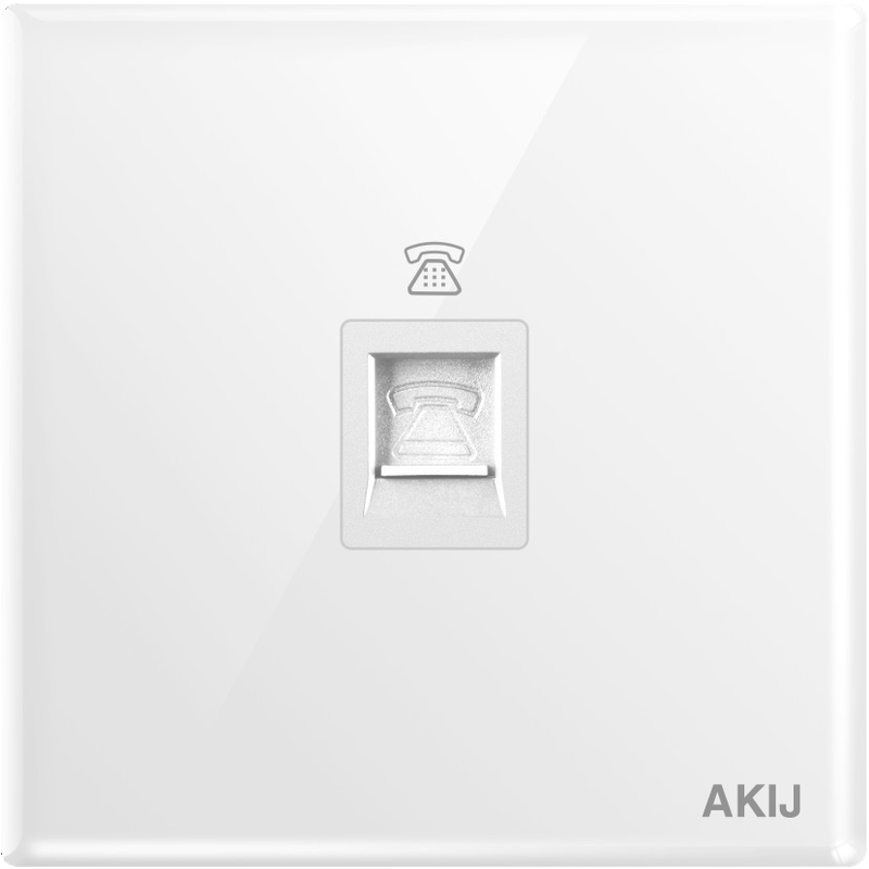 Akij Divine Telephone Socket -White - FDWTSW91894