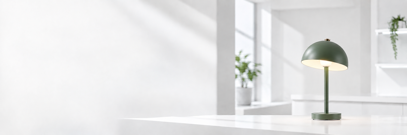Modern green interior with AKIJ Electricals lighting, switches, sockets and circuit-protection equipment