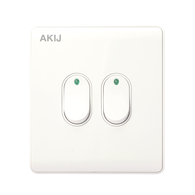 Akij Elite 2 Gang 2 Way Switch - FGE2G2W1857