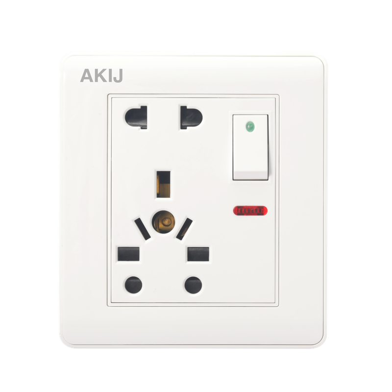 Akij Elite Combination Socket With Switch 13A - FGECSS01867