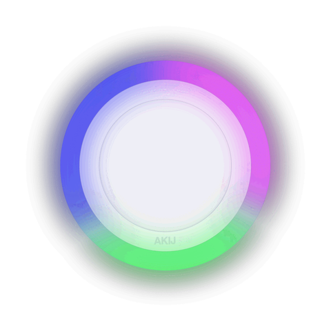Akij LED Panel Light Round Surface 12W+4W Rainbow - FGPLRS91042