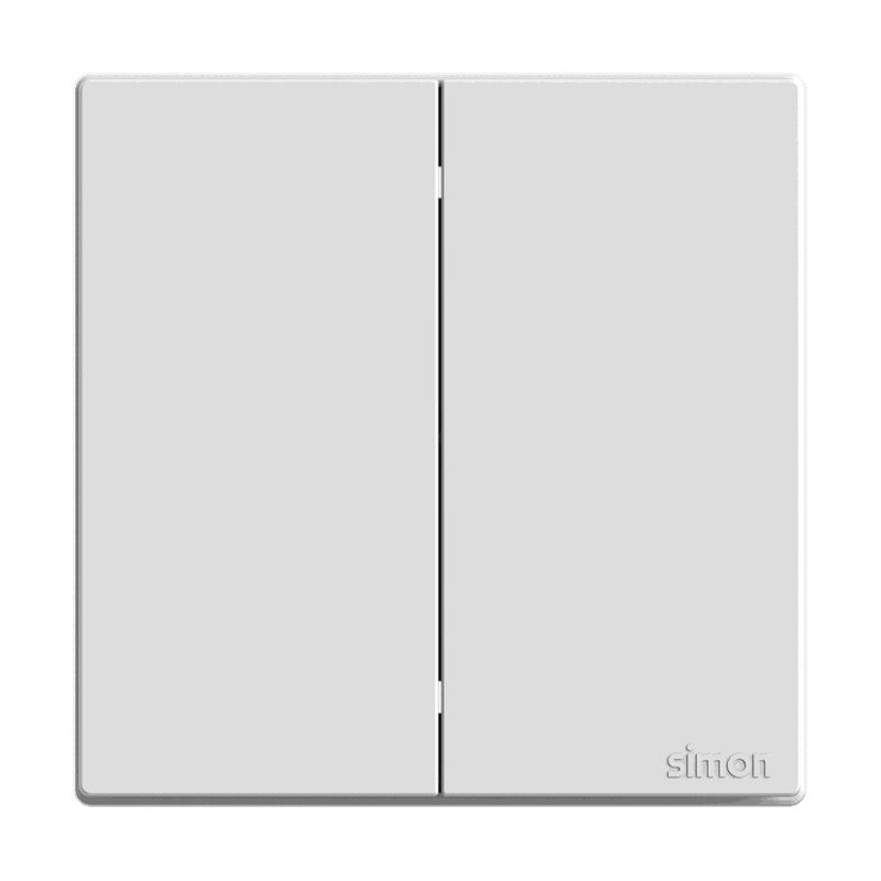 M3 White 2 Gang 1 Way Switch - FGM2G190392