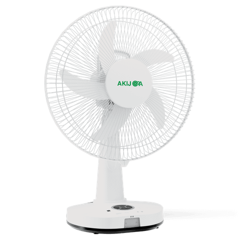 AKIJ ORA BLDC Rechargeable Table Fan 14 Inches-White - FGTF1493403