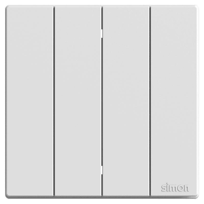M3 White 4 Gang 1 Way Switch - FGM4G190395