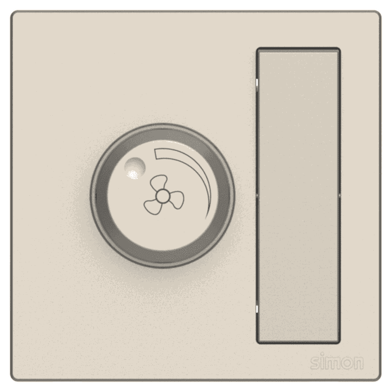 M3 Champagne Fan Dimmer With 1 Way Switch - FMCFD190416