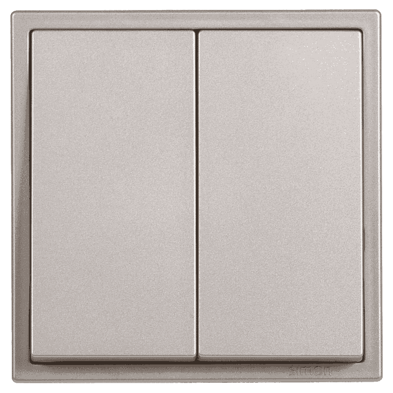 I7 Champagne 2 Gang 1 Way Switch - FI72G190428