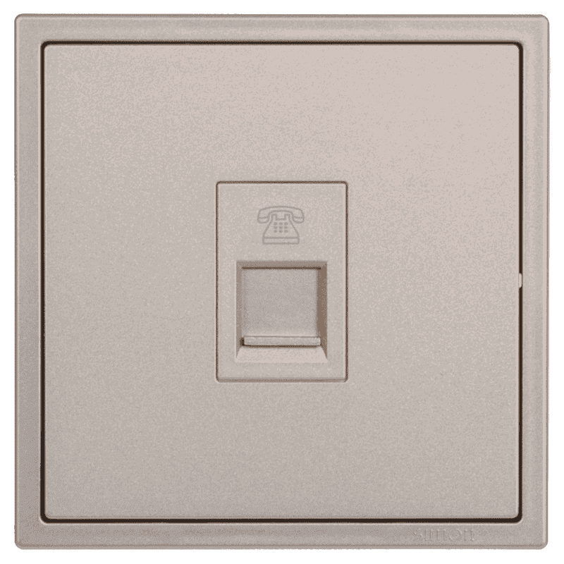 I7 Champagne Telephone Socket - FI7CTL90440