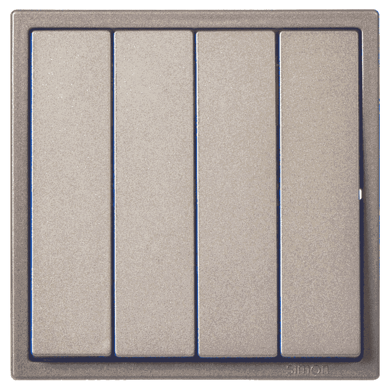 I7 Champagne 4 Gang 1 Way Switch - FI74G190431