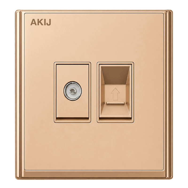 Akij Innova TV and Telephone Socket - FGITVTS0061