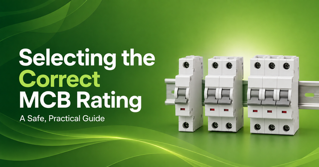 How to Select the Correct MCB Rating Safely