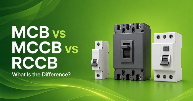 MCB vs MCCB vs RCCB: What Is the Difference and Which One Do You Need?