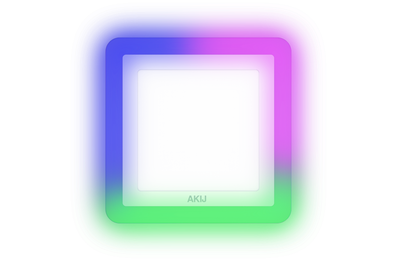 Akij LED Panel Light Square Surface 12W+4W Rainbow - FGPLSS91043